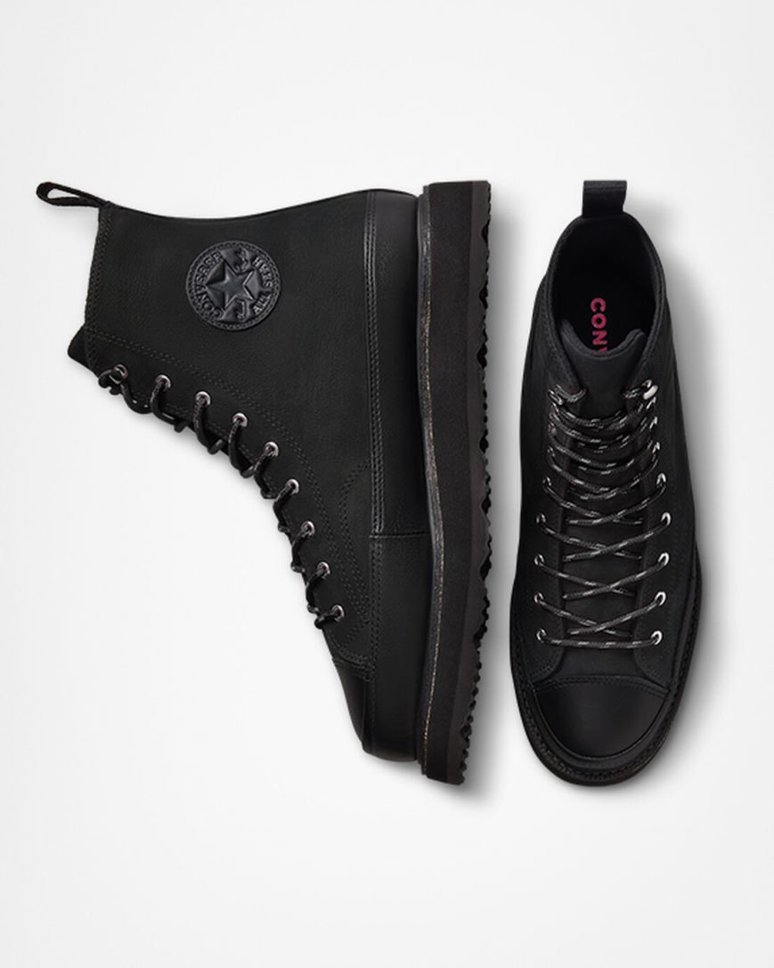 Women's Converse Chuck Taylor Crafted High Top Boots Black / Pink | AU 9CE16E